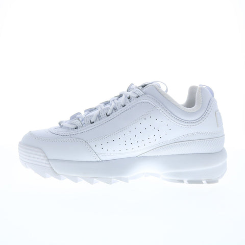 Fila Disruptor II Script 5FM00403-141 Womens White Lifestyle Sneakers Shoes