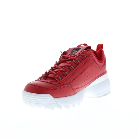 Fila Disruptor II Premium 5FM00540-602 Womens Red Lifestyle Sneakers Shoes