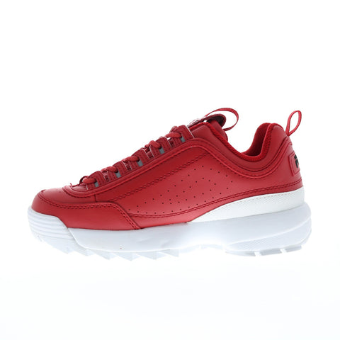 Fila Disruptor II Premium 5FM00540-602 Womens Red Lifestyle Sneakers Shoes