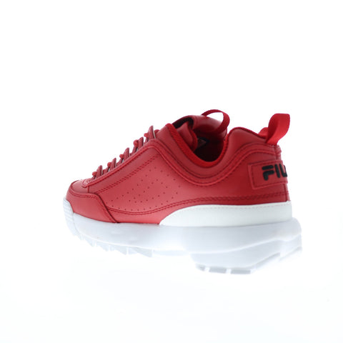 Fila Disruptor II Premium 5FM00540-602 Womens Red Lifestyle Sneakers Shoes