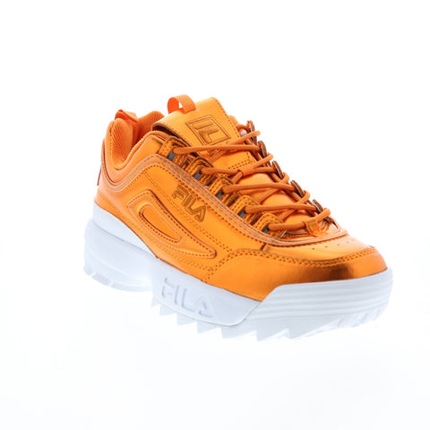 Fila Disruptor II Premium Women's Sneaker 6 B(M) US Orange-Orange