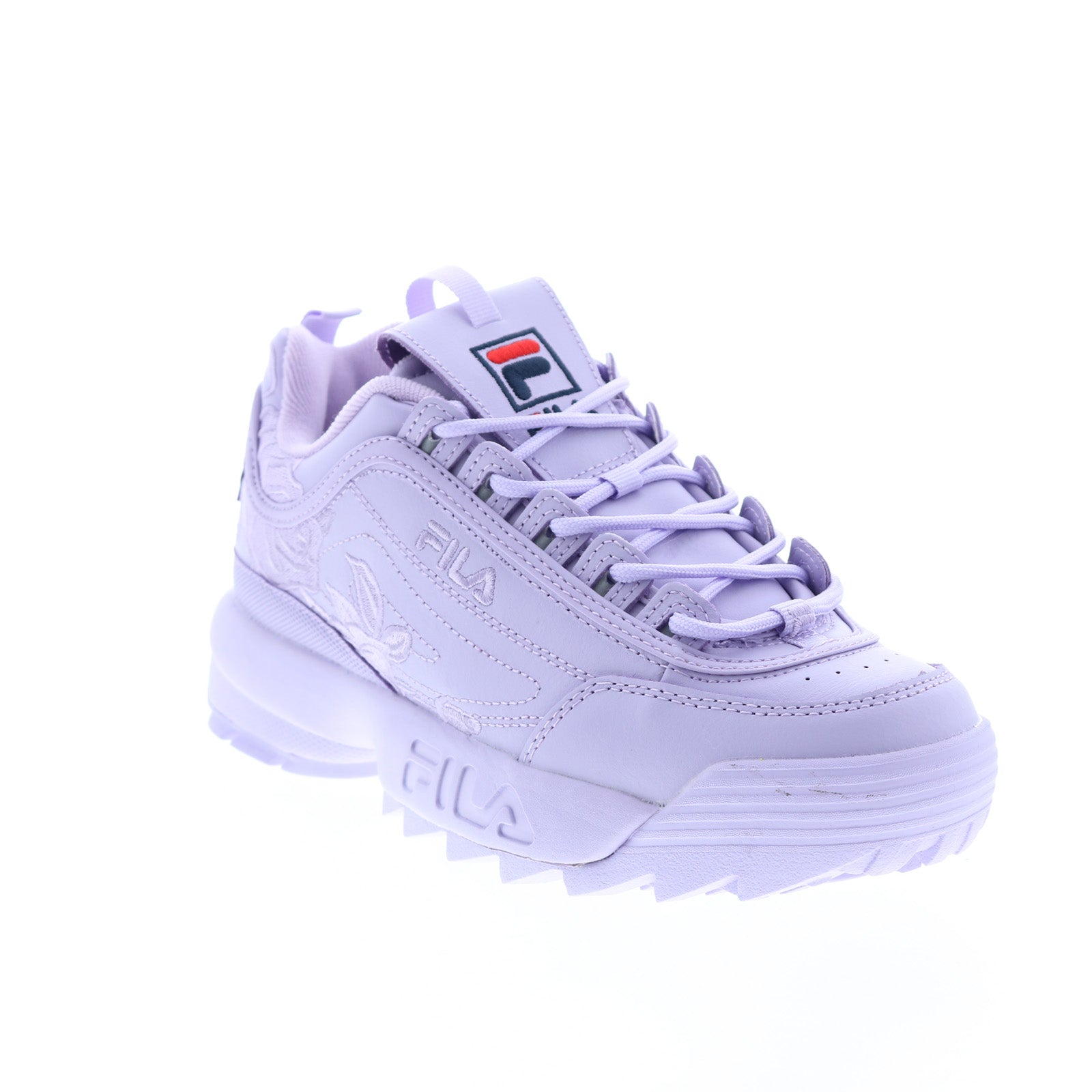 Ugyldigt Ung dame bureau Fila Disruptor II Embroidery Womens Purple Leather Lifestyle Sneakers -  Ruze Shoes