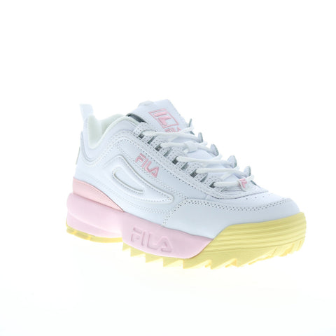 Fila Disruptor II Premium 5FM00654-140 Womens White Lifestyle Sneakers Shoes