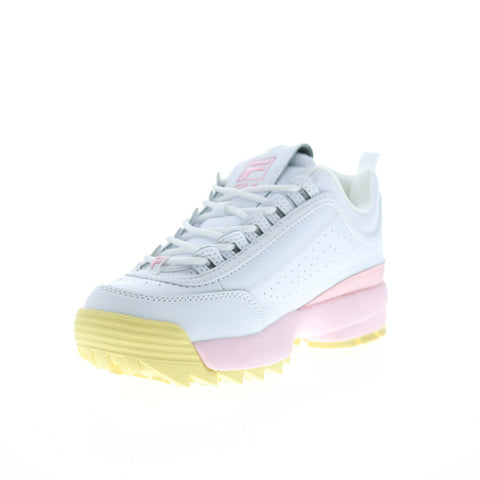 Fila Disruptor II Premium 5FM00654-140 Womens White Lifestyle Sneakers Shoes