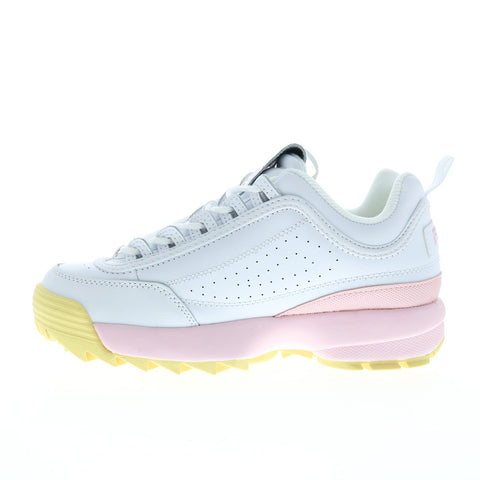 Fila Disruptor II Premium 5FM00654-140 Womens White Lifestyle Sneakers Shoes