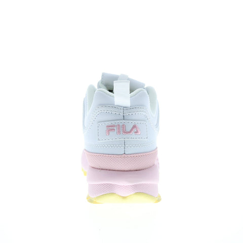 Fila Disruptor II Premium 5FM00654-140 Womens White Lifestyle Sneakers Shoes