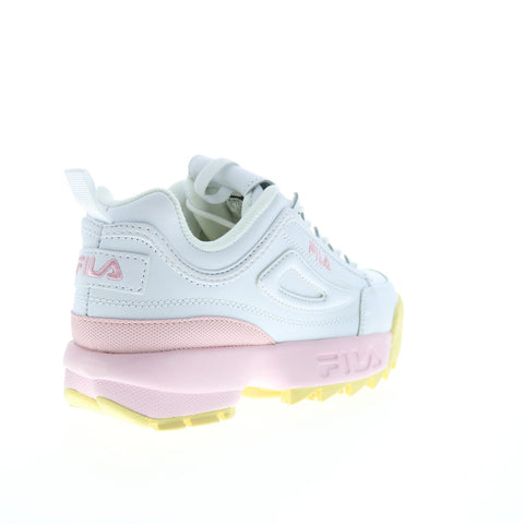 Fila Disruptor II Premium 5FM00654-140 Womens White Lifestyle Sneakers Shoes