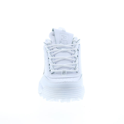 Fila Disruptor II Metallic Accent Womens White Lifestyle Sneakers Shoes