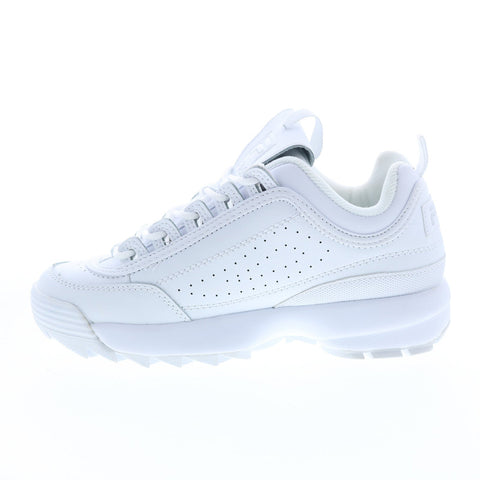 Fila Disruptor II Metallic Accent Womens White Lifestyle Sneakers Shoes