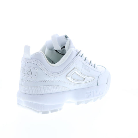 Fila Disruptor II Metallic Accent Womens White Lifestyle Sneakers Shoes