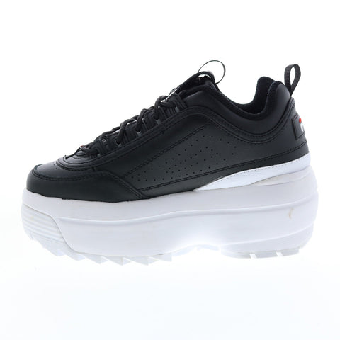 Fila Disruptor II Wedge 5FM00704-014 Womens Black Lifestyle Sneakers Shoes