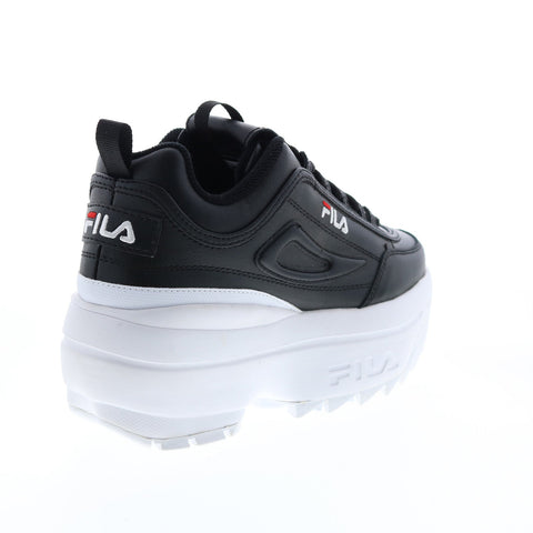 Fila Disruptor II Wedge 5FM00704-014 Womens Black Lifestyle Sneakers Shoes