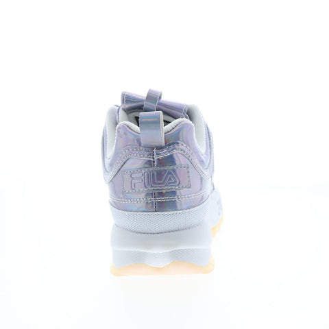 Fila Disruptor II Iri 5FM00723-199 Womens Silver Lifestyle Sneakers Shoes