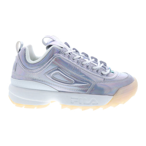 Fila Disruptor II Iri 5FM00723-199 Womens Silver Lifestyle Sneakers Shoes