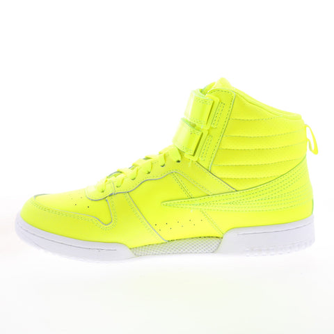 Fila F-14 5FM01812-720 Womens Yellow Leather Lifestyle Sneakers Shoes