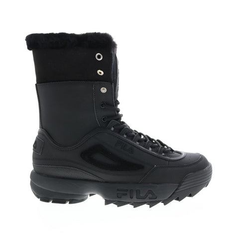 Fila Disruptor Shearling 5HM00521-001 Womens Black Casual Dress Boots