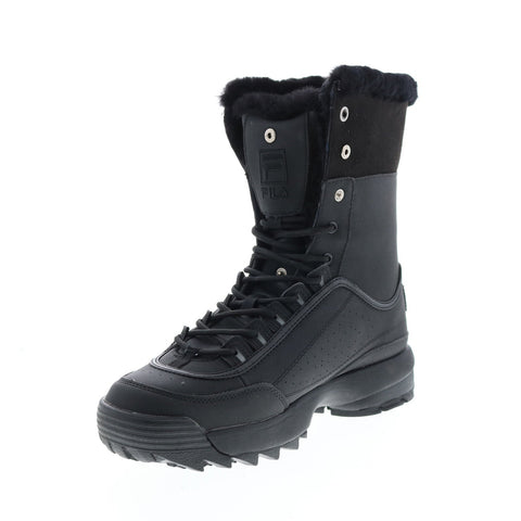 Fila Disruptor Shearling 5HM00521-001 Womens Black Casual Dress Boots