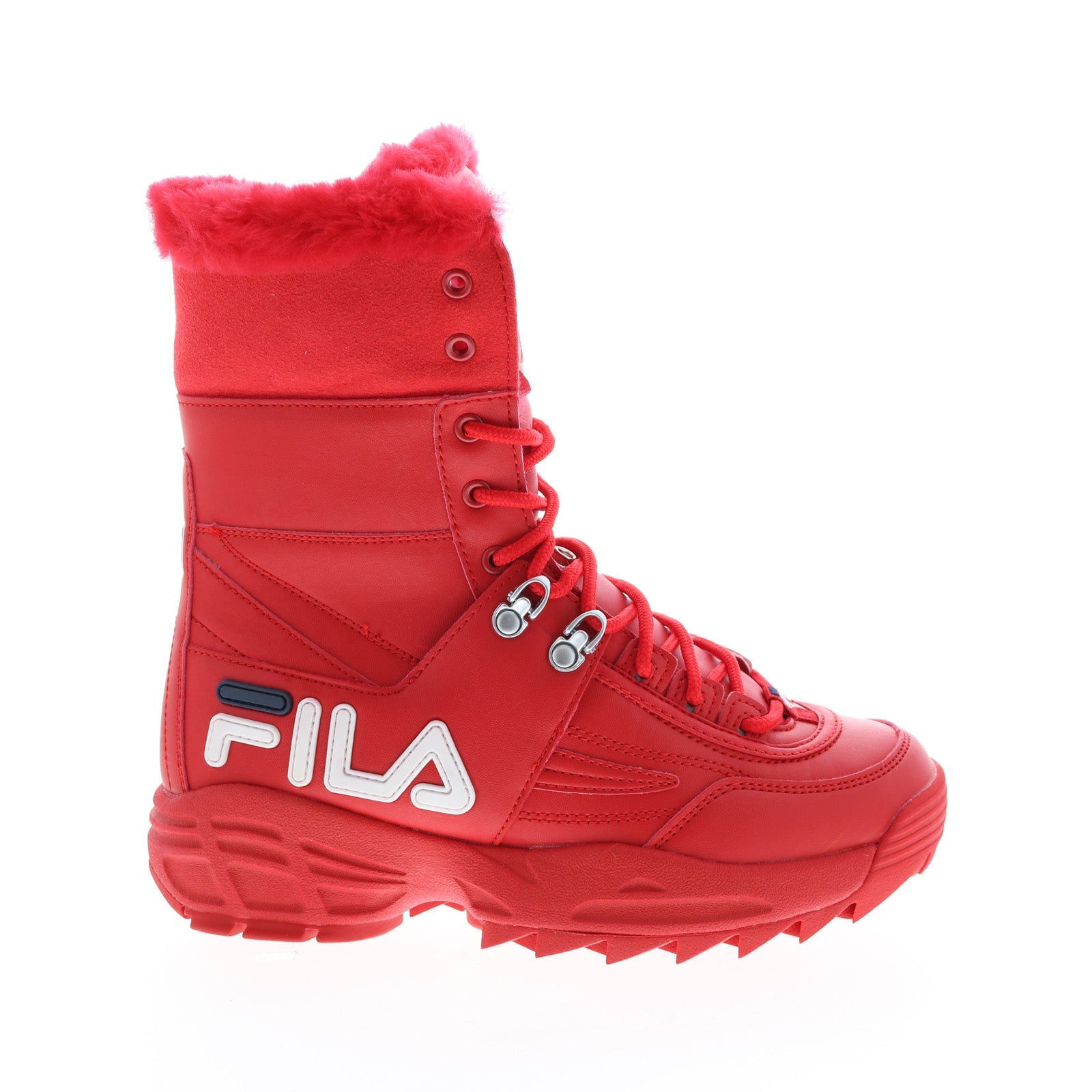 Fila Disruptor Boot 5HM00560-616 Womens Red Leather Casual Dress - Ruze Shoes