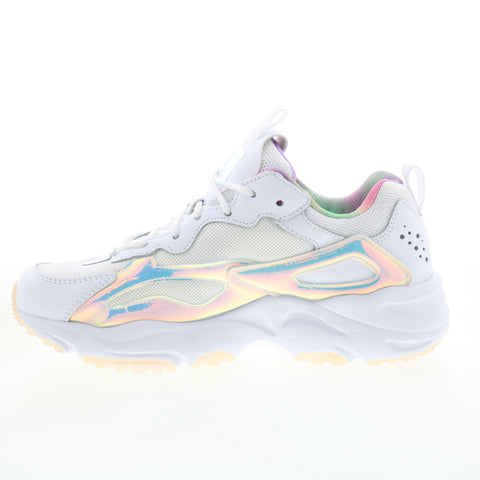 Fila Ray Tracer Iridescent 5RM01271-199 Womens White Lifestyle Sneakers Shoes