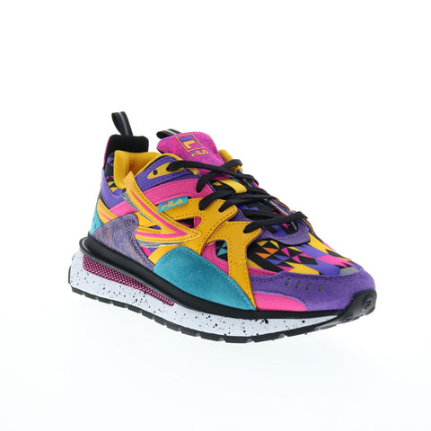 Fila Sandenal 5RM01745-019 Womens Purple Leather Lifestyle Sneakers Shoes