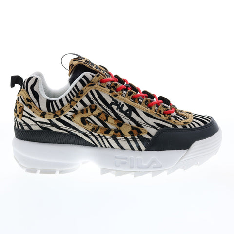 Fila Disruptor II Animal 5XM00806-992 Womens Black Lifestyle Sneakers Shoes