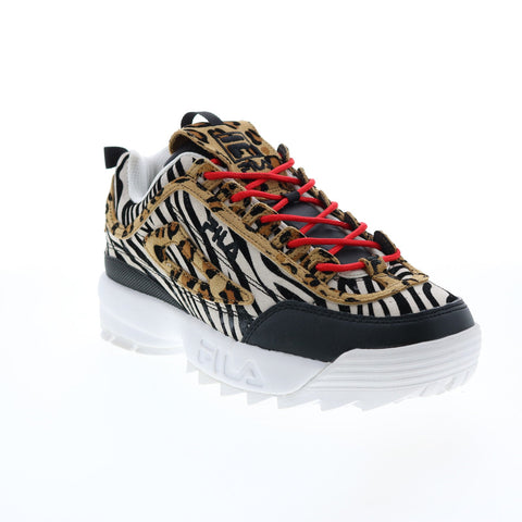 Fila Disruptor II Animal 5XM00806-992 Womens Black Lifestyle Sneakers Shoes