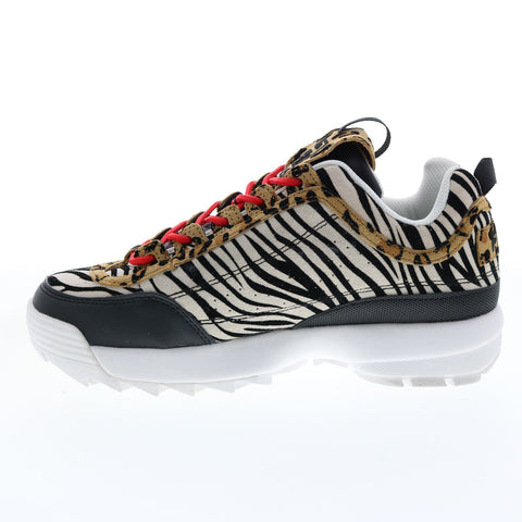 Fila Disruptor II Animal 5XM00806-992 Womens Black Lifestyle Sneakers Shoes