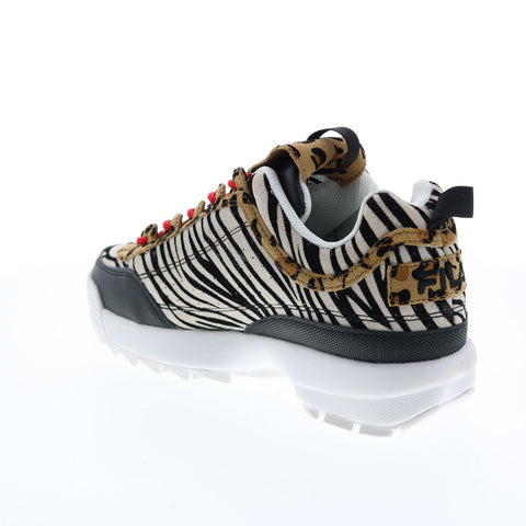 Fila Disruptor II Animal 5XM00806-992 Womens Black Lifestyle Sneakers Shoes