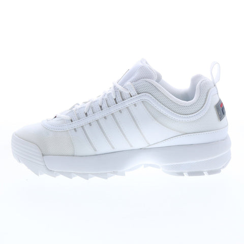 Fila Disruptor II Monomesh Womens White Canvas Lifestyle Sneakers Shoes