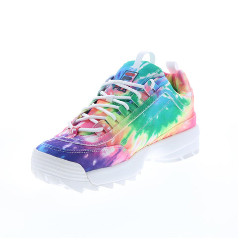 Fila Disruptor II Tie Dye 5XM00819-775 Womens Blue Lifestyle Sneakers Shoes