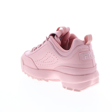 Fila Disruptor II Patent Flag Womens Pink Leather Lifestyle Sneakers Shoes