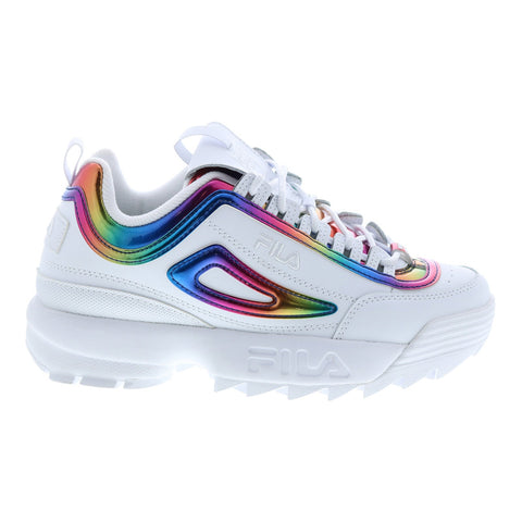 Fila Disruptor II Chrome 5XM01147-199 Womens White Lifestyle Sneakers Shoes