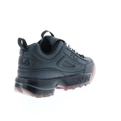 Fila Disruptor II Phaseshift Womens Black Lace Up Lifestyle Sneakers Shoes