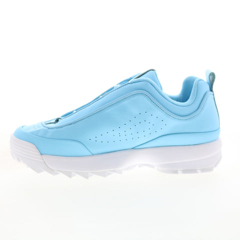 Fila Disruptor Zero 5XM01515-421 Womens Blue Leather Lifestyle Sneakers Shoes