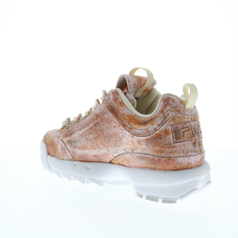 Fila Disruptor II Rusted Leather Womens Brown Lifestyle Sneakers Shoes