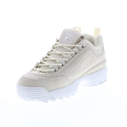 Fila Disruptor II Woven 5XM01548-101 Womens Beige Lifestyle Sneakers Shoes