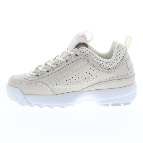 Fila Disruptor II Woven 5XM01548-101 Womens Beige Lifestyle Sneakers Shoes