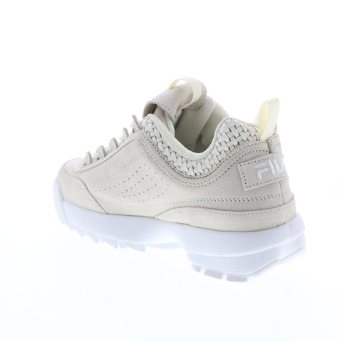 Fila Disruptor II Woven 5XM01548-101 Womens Beige Lifestyle Sneakers Shoes