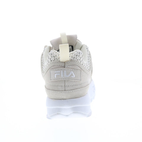 Fila Disruptor II Woven 5XM01548-101 Womens Beige Lifestyle Sneakers Shoes