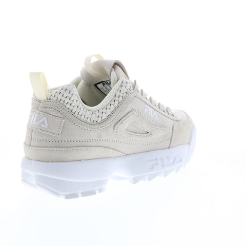 Fila Disruptor II Woven 5XM01548-101 Womens Beige Lifestyle Sneakers Shoes