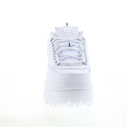 Fila Disruptor II Wedge IRI Womens White Lifestyle Sneakers Shoes