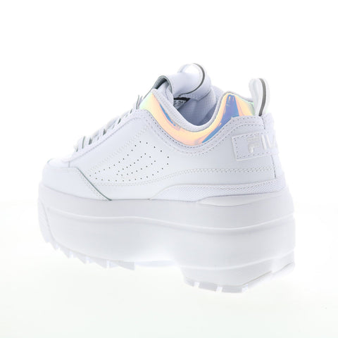 Fila Disruptor II Wedge IRI Womens White Lifestyle Sneakers Shoes