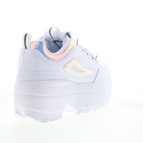 Fila Disruptor II Wedge IRI Womens White Lifestyle Sneakers Shoes