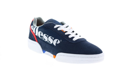 Ellesse Placentino 6-10015 Mens Blue Suede Lace Up Lifestyle Sneakers Shoes