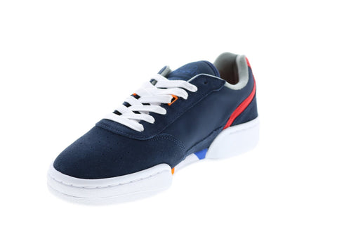 Ellesse Placentino 6-10015 Mens Blue Suede Lace Up Lifestyle Sneakers Shoes
