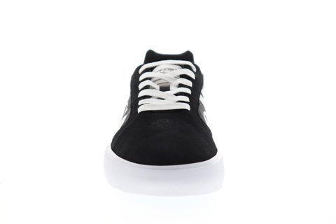 Ellesse Ostuni Mens Black Suede Low Top Lace Up Sneakers Shoes