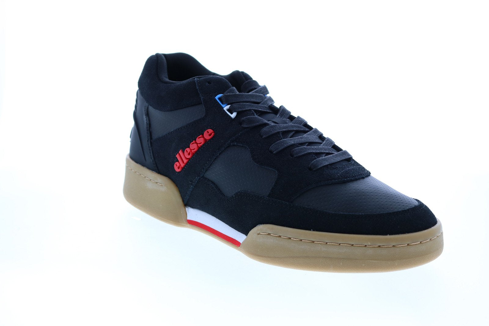 Ellesse Plazza 6-10109 Mens Black Suede Lace Up Lifestyle Sneakers