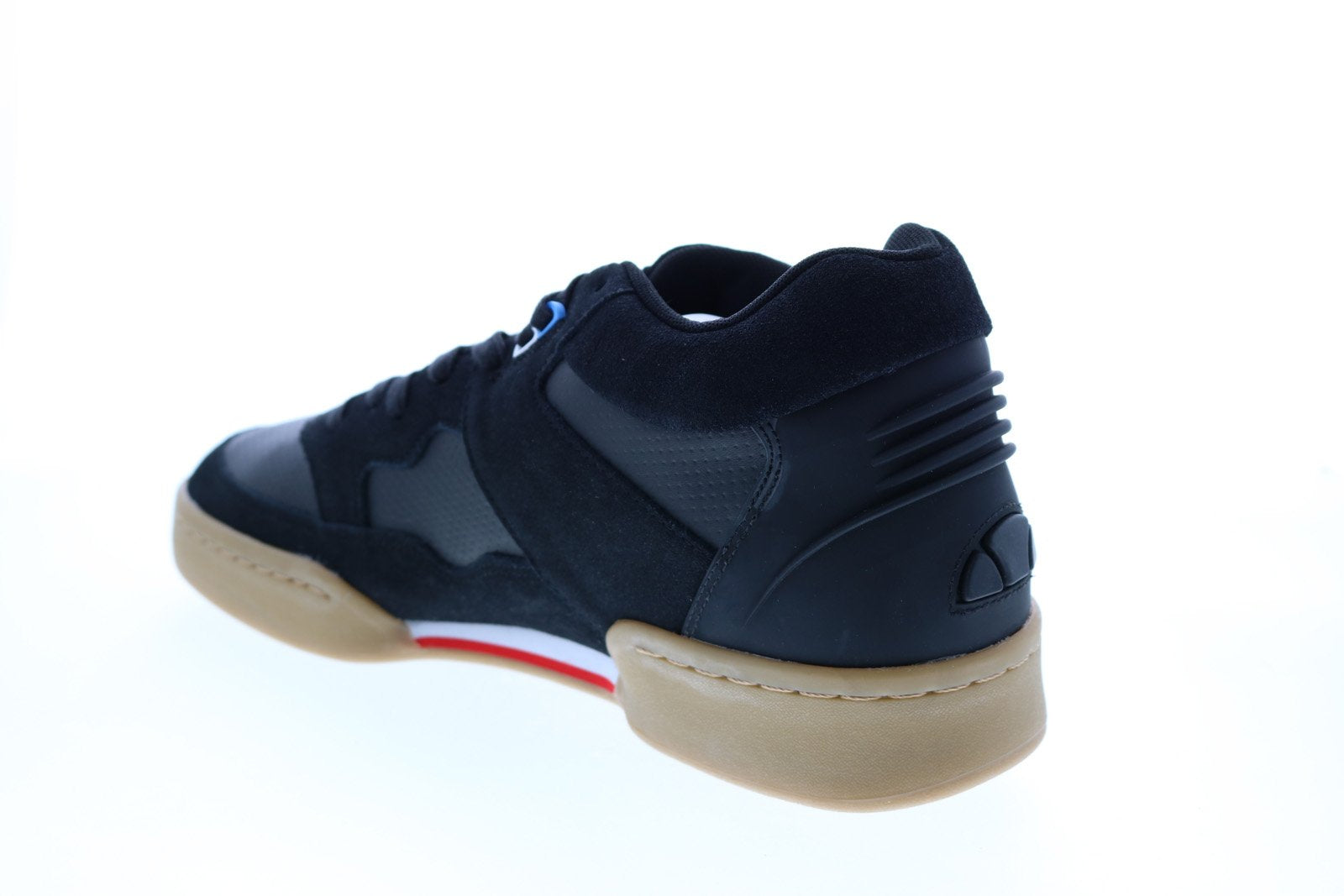Ellesse Plazza 6-10109 Mens Black Suede Lace Up Lifestyle Sneakers