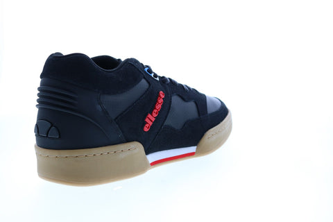 Ellesse Plazza 6-10109 Mens Black Suede Lace Up Lifestyle Sneakers Shoes