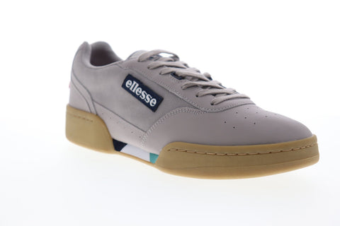 Ellesse Piacentino BDG 6-10126 Mens Purple Leather Lace Up Low Top Sneakers Shoes